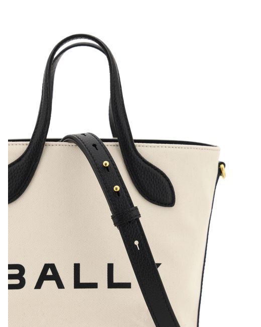 Bally Natural Elegant Monogram Bucket Bag