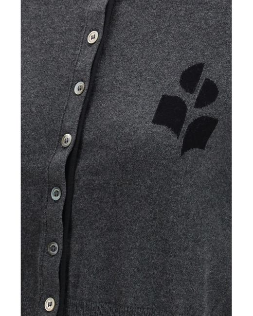 Isabel Marant Blue Cardigan Lona Anthracite- Cotton