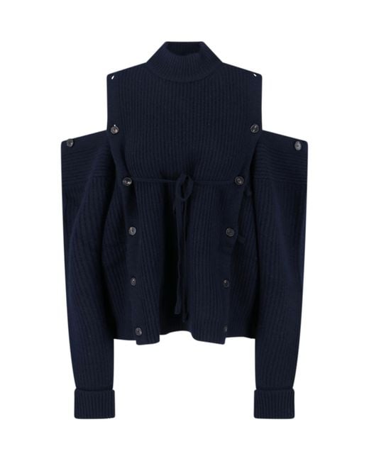 Setchu Blue Sweaters Wool