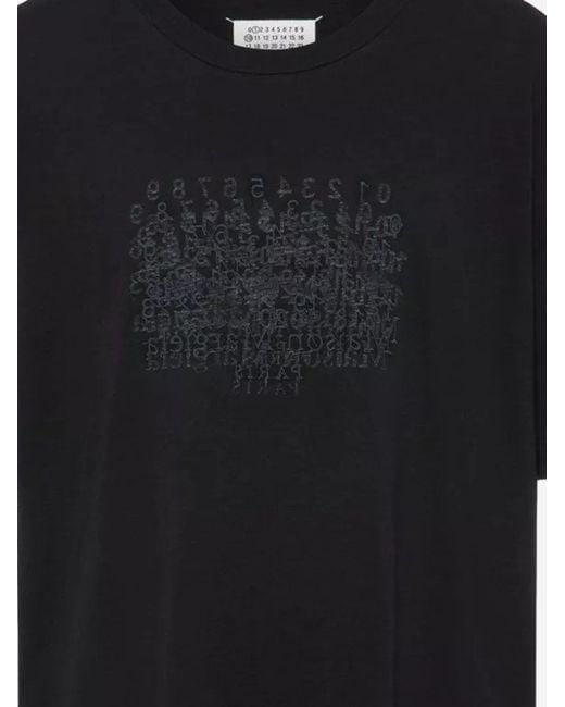 Maison Margiela Blue Cotton T-Shirt T-Shirts for men