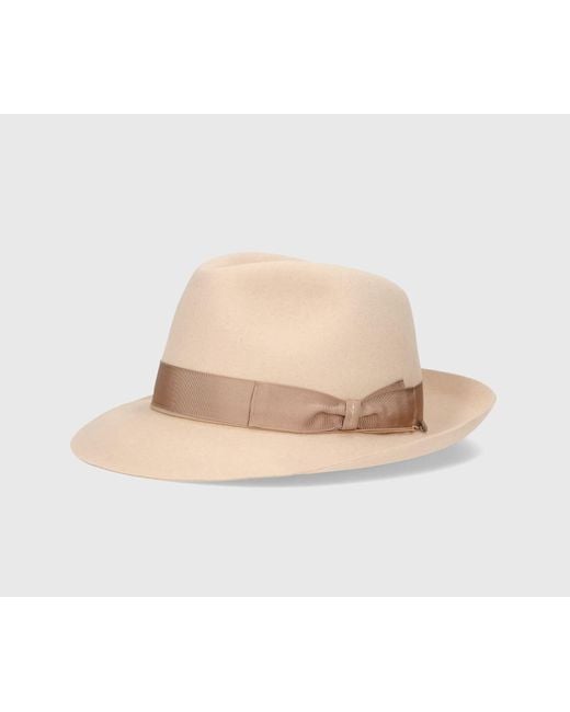 Borsalino Natural Federico Anello Medium Brim for men