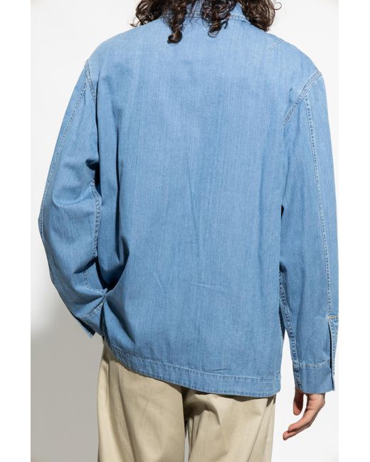 Lanvin Blue Denim Shirt for men