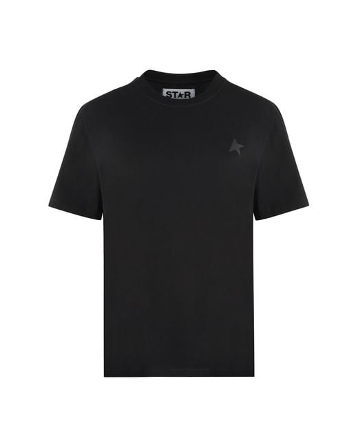 Golden Goose Deluxe Brand Black Cotton Crew-Neck T-Shirt T-Shirts & Jerseys