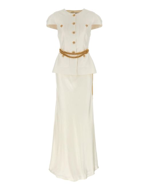 self portrait ivory taffeta dress self-portrait - White Taffeta Flared Mini Dress