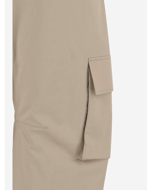 Balenciaga Natural Cargo Pants Cotton Trousers
