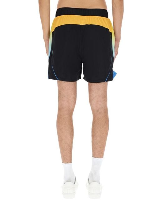 Casablanca Blue Football Windbreaker Shorts Polyester for men