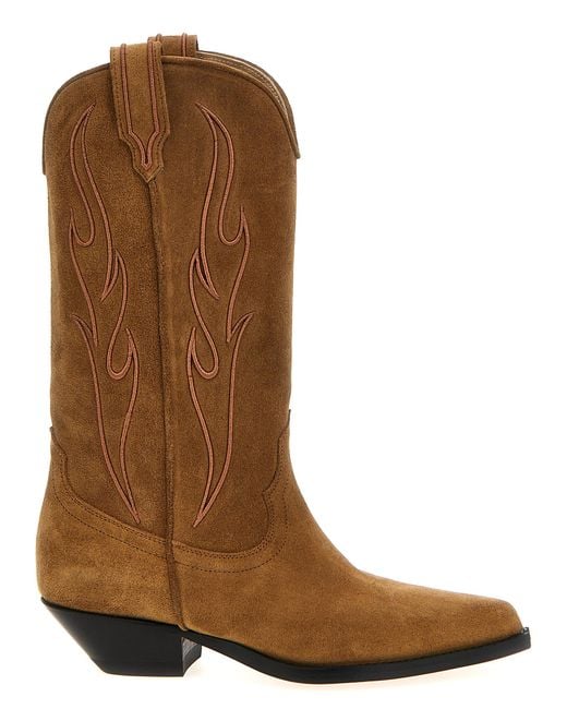 Sonora Boots Brown Santa Fe Boots Calfskin Leather (Bos Taurus) Boots, Ankle
