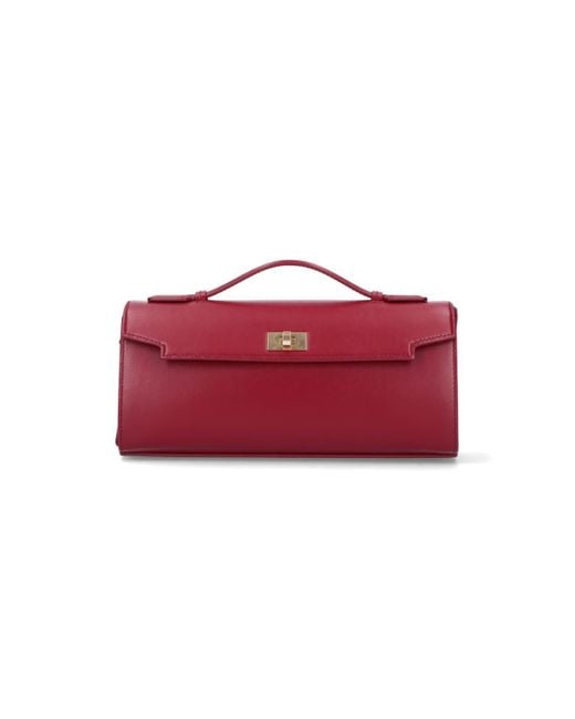 Anya Hindmarch Red "Mortimer" Clutch