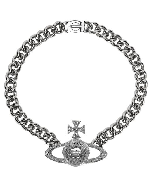 Vivienne Westwood Metallic Chain Necklace Neysa Brass Necklaces