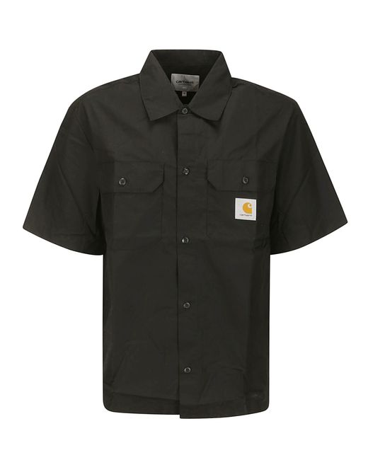 Carhartt Black Craft Shirt Polyester/Cotton Poplin for men