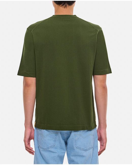 K-Way Green Combe Cotton T-Shirt for men