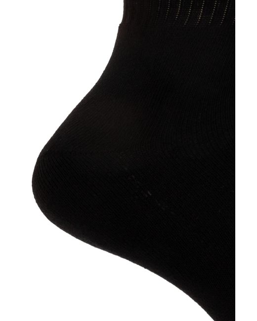 Versace Black Socks With Logo for men