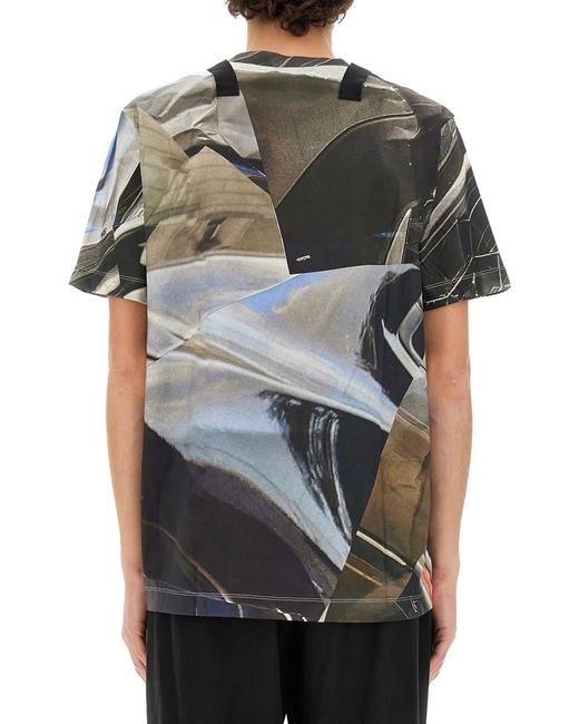Helmut Lang Multicolor T-Shirt With Print for men