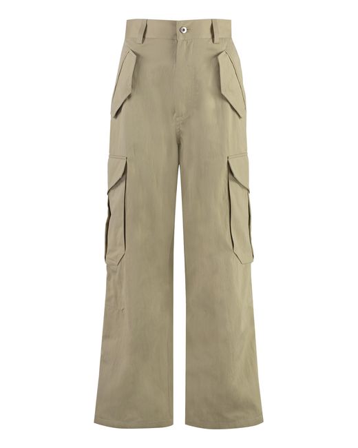 Bottega Veneta Natural Cappuccino Cotton Blend Cargo Pant