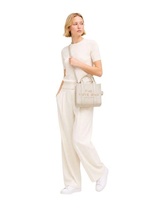 Marc Jacobs White Tote Bag Cow Leather Tote-Bags