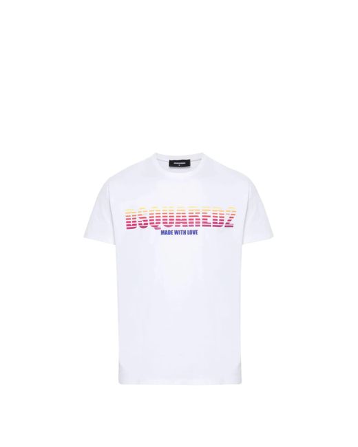 DSquared² White T-shirt for men