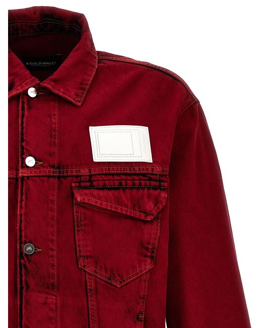 A_COLD_WALL* Red 'Strand Trucker' Jacket for men
