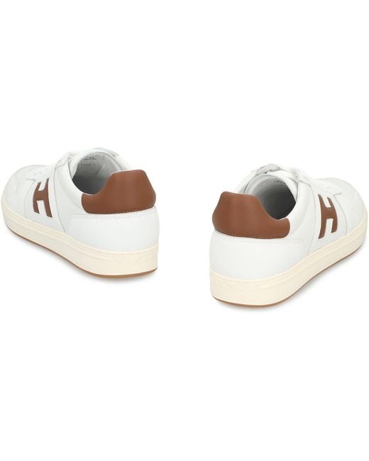 Hogan White Sneakers H630 Leather Trainers for men