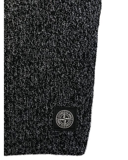Stone Island Black Compass Logo Balaclava Accessories Beanies & Hats for men