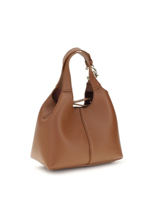 Coccinelle Brown Handbag C-Easy Calf Leather Shoulder Bags