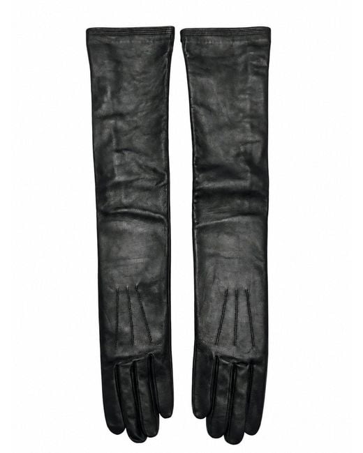 Jean Paul Gaultier Black Long Lambskin Gloves