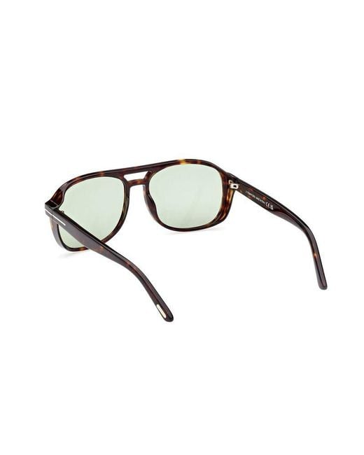 Tom Ford Black Sunglasses-Havana Acetate Eyewear for men