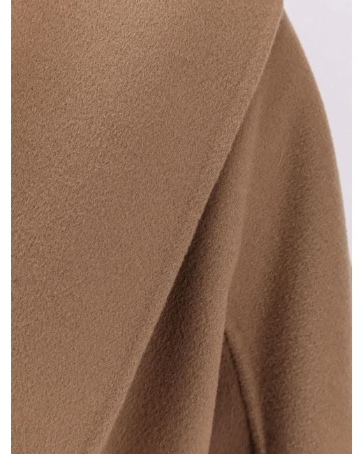 Max Mara Brown Messi Virgin Wool Coat