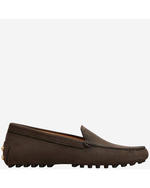 Tod's Brown Moccasins Suede Calfskin Shoe