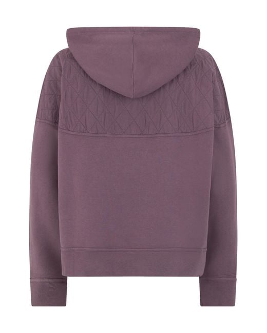 Golden Goose Deluxe Brand Purple Hoodie With Half Zip Cotton Jumpers for men