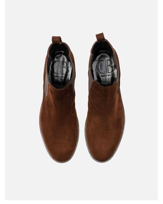 CB Made In Italy Brown Suede Boots Sessanta