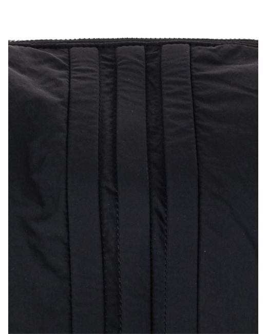 Y-3 Black Padded Stripes Logo Shoulder Bag