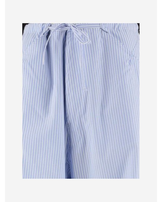 DARKPARK Blue Striped Cotton Pants