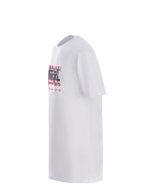 DIESEL White T-shirt "t-boxt" for men