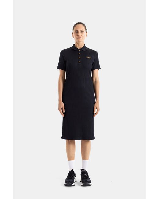 Moncler Blue Midi Polo Dress