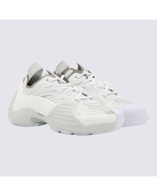 Lanvin White Leather Flash X Sneakers
