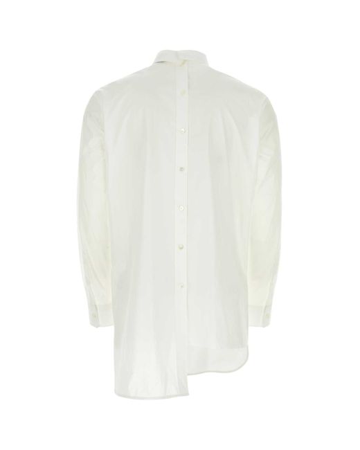 Lanvin White Poplin Shirt for men