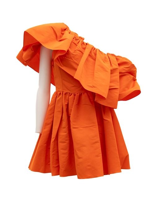 McQueen Orange Cocktail Dress