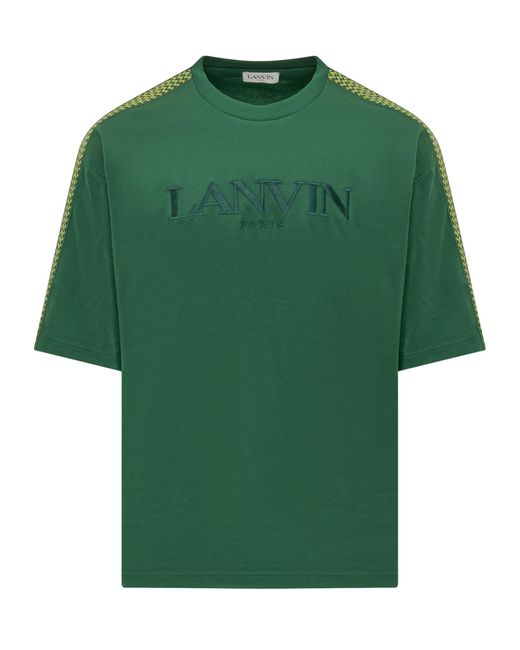 Lanvin Green T-shirt With Logo for men