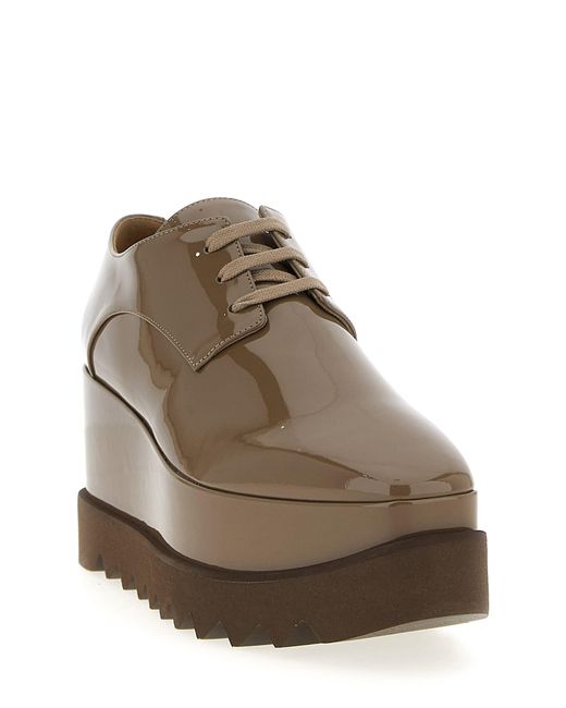 Stella McCartney Brown Stellabration Capsule 'Monocrome Elyse' Wedges