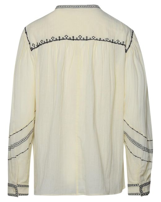 Isabel Marant Natural 'Pelson' Ivory Cotton Shirt