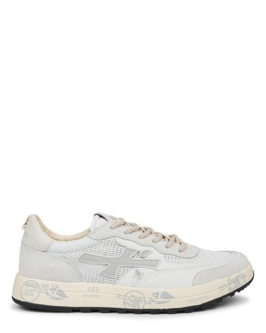 Premiata White Trainers Nous Polyester for men
