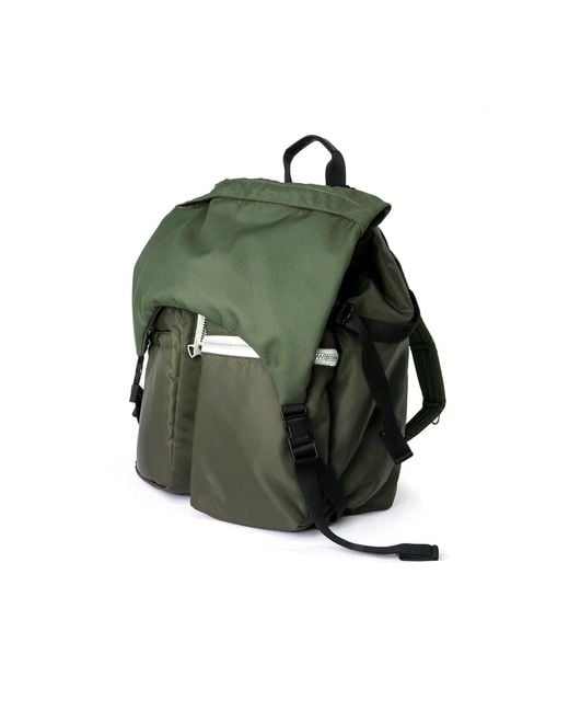 Sacai Green Sac À Dos Utility Backpack Kaki Foncé Shoulder Bags