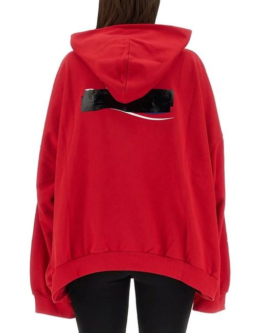 Balenciaga sweatshirt best sale red
