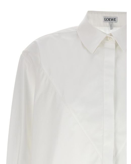Loewe White Puzzle Fold Shirt