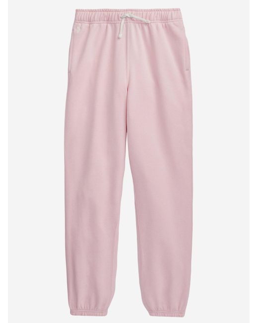 Polo Ralph Lauren Pink Jogging Pants Stretch Cotton Trousers