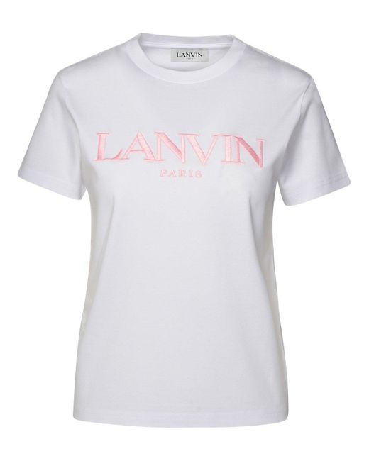 Lanvin White Cotton T-shirt