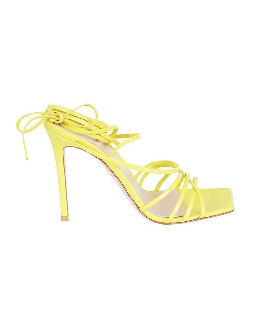 Gianvito Rossi Yellow Sorrento Sandals
