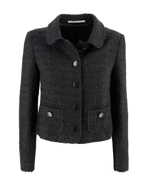 Tagliatore Black Crop Jacket