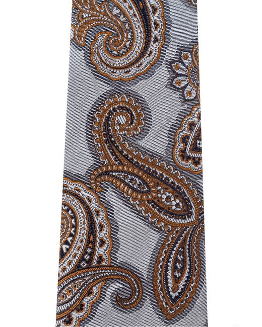 Etro Black Patterned Tie for men