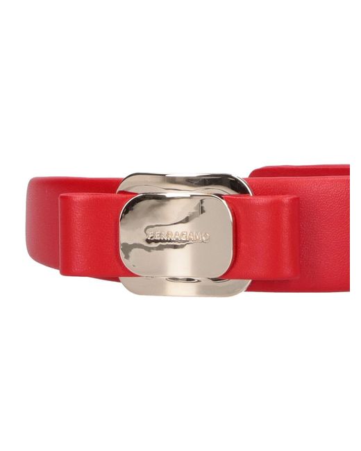 Ferragamo Red Vara Headband
